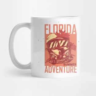 Florida Summer Adventure Surfing Bus Mug